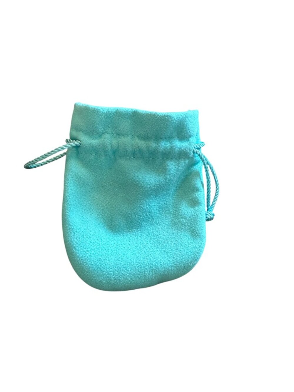 Authentic Tiffany & Co. Drawstring Jewelry Pouch w/ Interior Divider - Picture 3 of 4